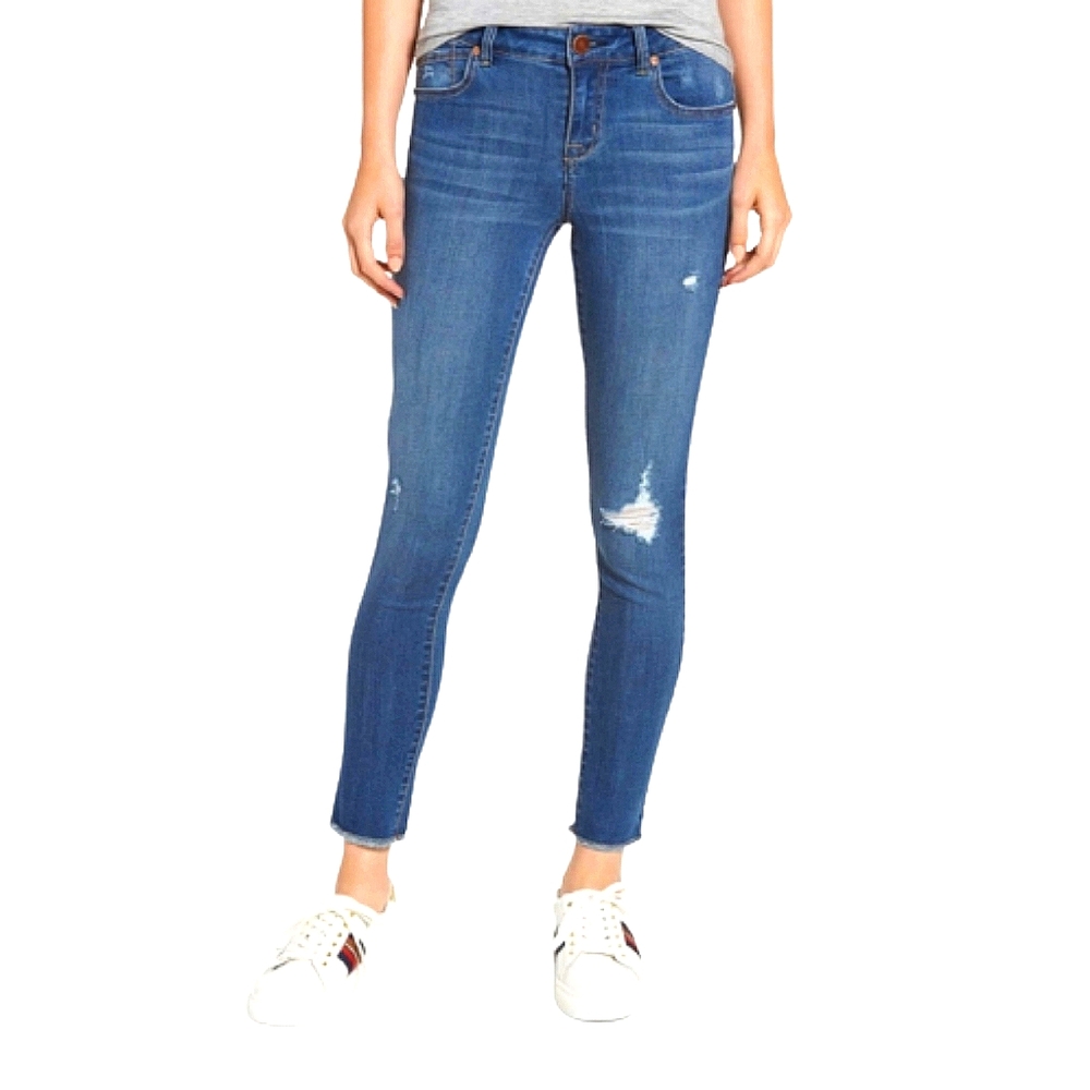 1822 Denim Distressed Skinny Jeans
